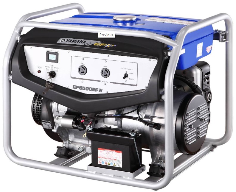Бензиновый генератор Yamaha EF 5500 EFW с АВР