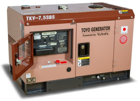 Дизельный генератор Toyo TKV-7.5SBS